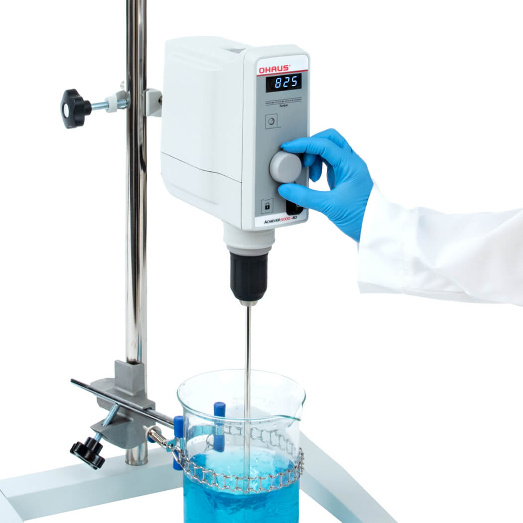 OHAUS ACHIEVER™ 5000 Reliable Overhead Stirrers with Excellent Performance for Everyday Use